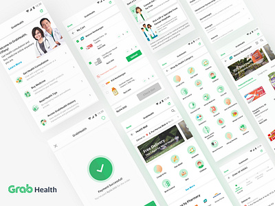 Grab Health app app design application buy medicine design diagnosis doctor app doctors grab health app health tips healthcare interface medical medication patient app patients product design teleconsultation uiux