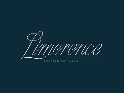 Limerence Lettering curves design diamond jewellery lettering lettermark logo typography