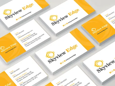 Business Card Design business cards business cards design design flat print print design yellow