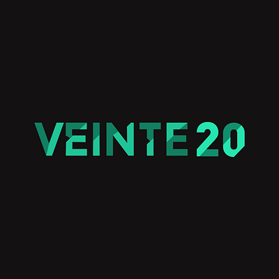 Veinte20 branding fonts logo logo design