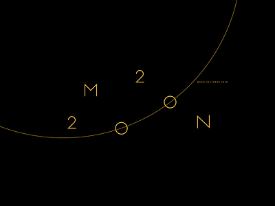 MOON 2020 | Calendar black calendar design eclipse esoteric gold graphic illustration logo minimal moon moon calendar moon phases nasa orbits planet poster space sun vector