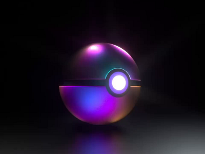 Pokéball 3d animation c4d cg cgi cinema 4d gaming loop material nintendo octane pokemon render shader video game