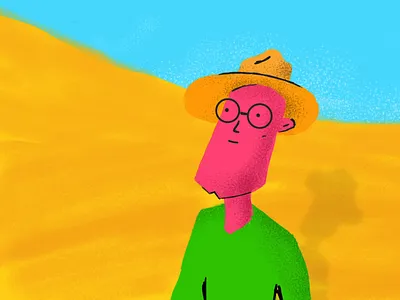 Hope aftereffects brushes design drawing grain hope illustration light man motion design motiongraphics procreate sand smile vector yellow