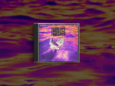 Embrace acid album album art album artwork album cover album cover design colourful design duotone hand liquid sea trippy water