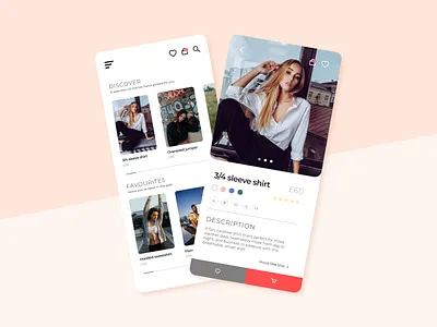 Fashion Phone UI ecommerce mobile mobile ui ui