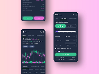 Crypto Trading App app bitcoin blockchain crypto crypto exchange cryptocurrency design ethereum mobile platform stock exchange ui ux