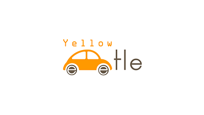 yellow beetle design flat graphic graphicdesign icon illustration illustrator minimal type typography