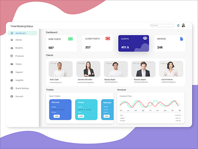 Ticket Booking Status UI Dashboard Design adobe illustrator adobe xd dashboad dashboard dashboard design dashboard ui design designs ecommerce figma figmadesign landing page design landingpage logo sketch ticket app ticket booking tickets ui ux