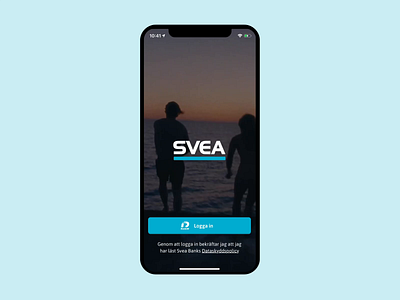 Svea Bank app bank card fintech svea uiux