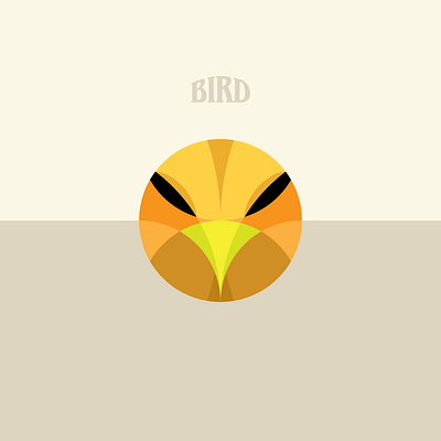 Bird geometric art vector art warm up