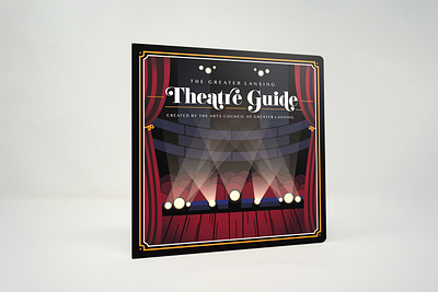 Greater Lansing Theatre Guide 2018 book brochure design graphic guide illustration illustrator indesign layout theatre