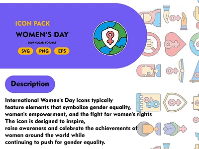 Women's Day animation avatar avatar icons branding design graphic design icon illustration line ui