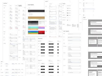 Spur Design System accordion app design branding button design checkbox color palette date picker design system dropdown form modal modal design radio search search bar tabs typography ui