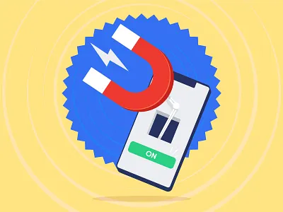 Customer Retention art customer illustration magnet magnetic mobile pull retention