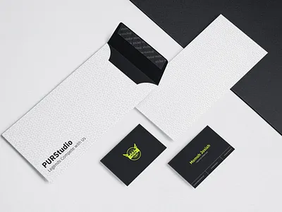 Brand Stationery for PURStudio brand identity branding design stationery