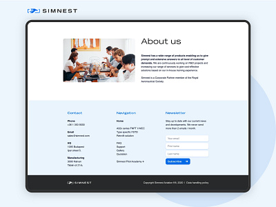 Simnest web footer exploration flat footer sketch ui web web design website