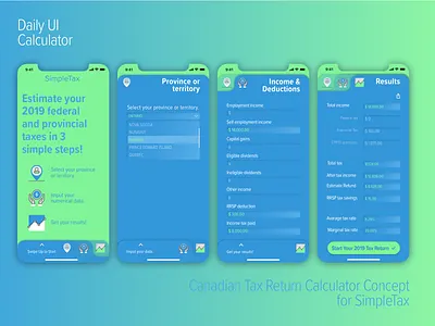 DailyUI 004 - Calculator (specialty calculator) app appdesign calculator clean ui concept dailyui design interface specialty calculator ui ux
