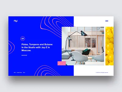 Fool blog branding cards carousel design desktop desktop design gallery graphic design homepage landing minimal mockup news slider typogaphy ui ux web website