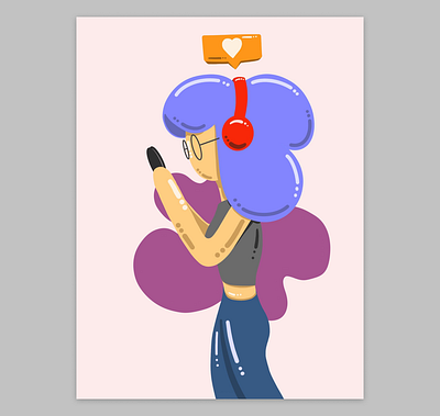 Feeling Loved branding design figma flat illustration ipad procreate procreate app web website