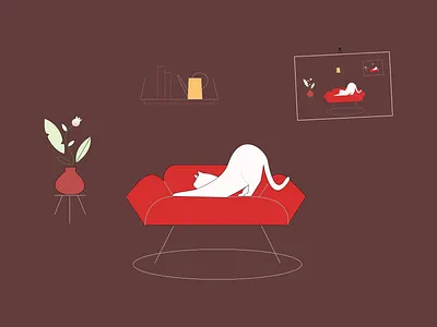 Kitty Cat cat design flat illustration vector