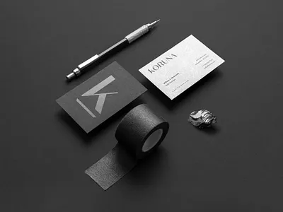 Branding // Koruna black branding dark design high end logo minimal minimalistic sleek sophisticated