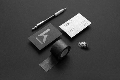 Branding // Koruna black branding dark design high end logo minimal minimalistic sleek sophisticated