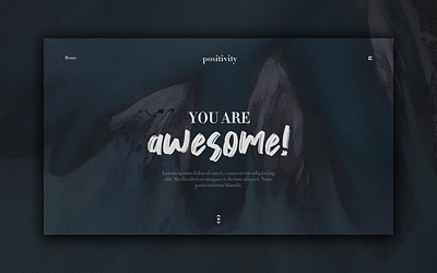 Day 364: Positivity Landing Page. branding clean daily design design graphic design interface landing page landingpage minimal web design