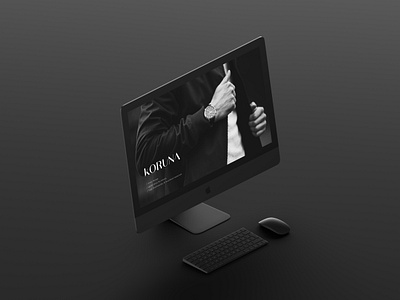 Branding // Koruna black branding dark design high end logo minimal minimalistic sleek sophisticated