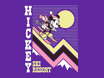 Mickey Mouse Ski Resort apparel disney disneyland mickey mouse mountain retro shirt ski vintage winter