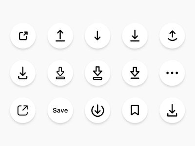 Save Icon Exploration for Instasize App app arrow icon bookmark download icon iconset instasize line icon more save save button save icon saved share share button share icon ui up upload