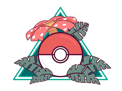 Ancient Pokeball design geek graphic design illustration illustrator nerd pokemon