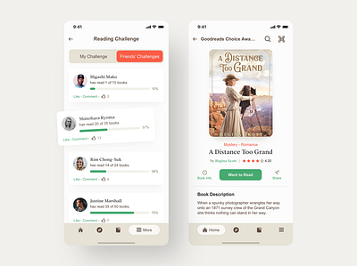 Goodreads | Book Details - UI - Redesign app appdesign books design digital experience goodreads header mobile mobile app mobile ui navigation read tabs ui uidesign ux