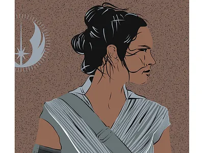 Rey Skywalker art artist digitalart digitalillustration digitalpainting illustration imac ipad macipad posterdesign printdesign rey reyskywalker skywalker starwars theriseofskywalker vector wacomtablet