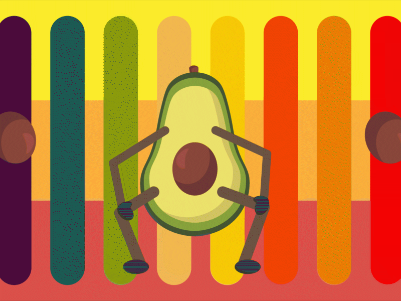 Avocado Twerking It! adobe after effects animation character animation character design dancing denver design designer fruit gif graphic design illustration illustrator minimal motion design motion graphics rigging twerkin vector