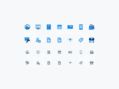 Dashboard icons blue branding design icon icons iconset illustration ui vector