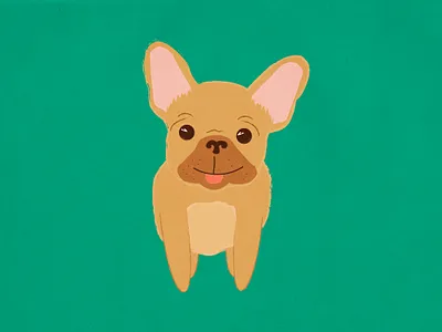 Frenchie dog french bulldog frenchie graphic design illustration pupper