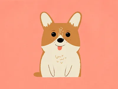 Corgi corgi dog graphic design illustration pupper