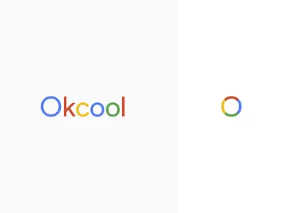 Okcool branding color design flat icon logo pastel simple typogaphy ui vector