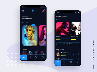 About music interface 插图 设计
