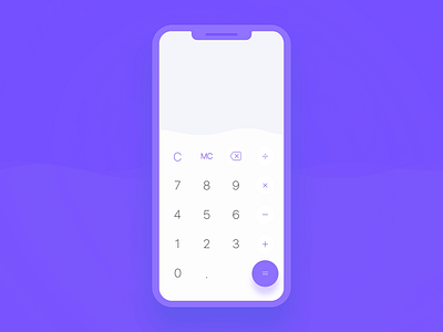 Calculator App animation app calc calculator concept interaction ios minimal mobile mobile app motion ui