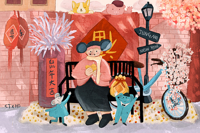 Year of the Rat character characterdesign design illustration rat ui ux 插图 设计