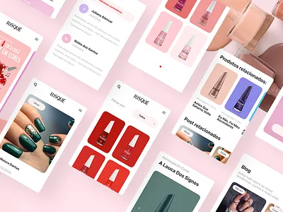 Risqué behance brazil design interface nail nail art nails ui ux ux ui design visual design web web design