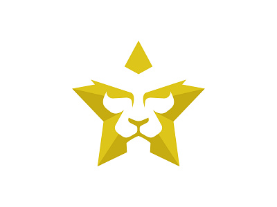 Star Lion gold lion lion king logo logodesign star