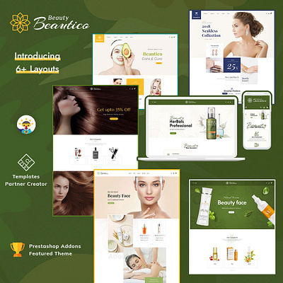 Beautico – Beauty & Cosmetics – eCommerce Responsive Theme beautico opencart prestashop templatetrip women woocommerce wordpress