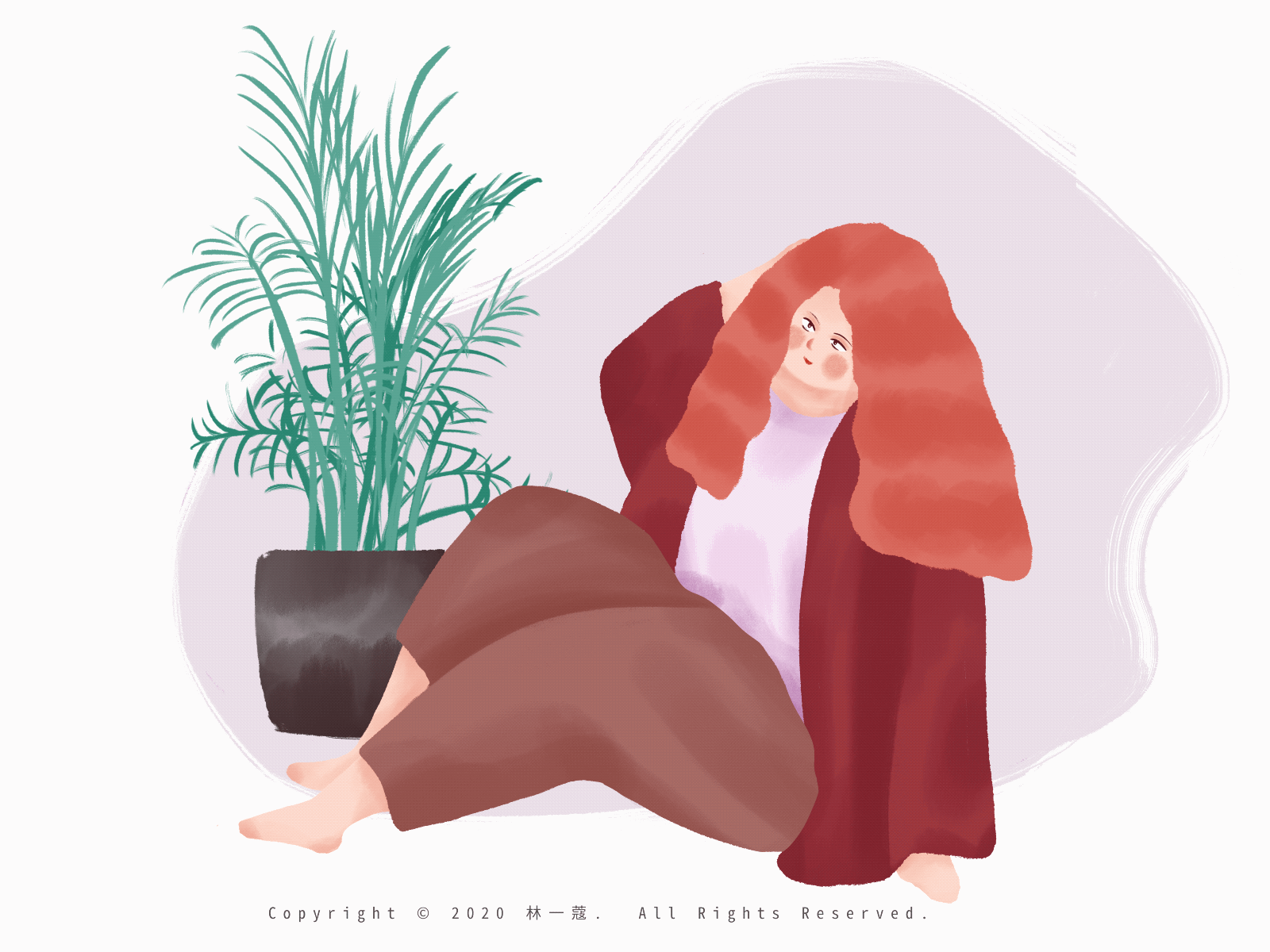 fat girl flat design girl illustration home page illustration