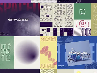 2020 Portfolio animation colorful design effect portfolio ui web