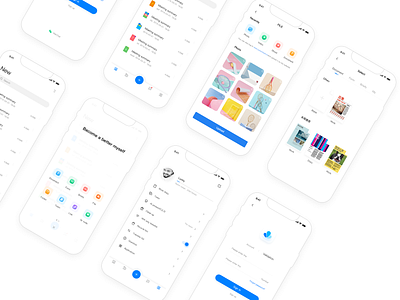 Cloud storage design illustration ui ux