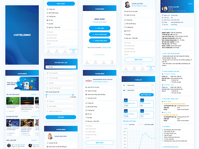 Hotelismo annadesign blue clean hotel mobile app mobile ui mobileappdesign recruitment simple ui uidesign