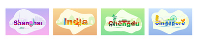 Country ，city illustration ui