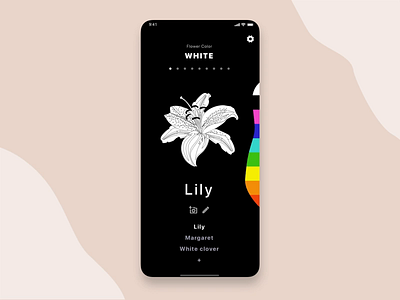 Flower App Design animation app design flower illustration illustration interaction mobile ui